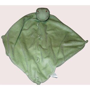 Green Frog Baby Angel Dear Lovey Security Blanket velour plush knot corners toy